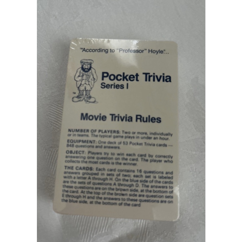 1984 Hoyle Products Movie Trivia Game Series 1 SEALED (Cards)