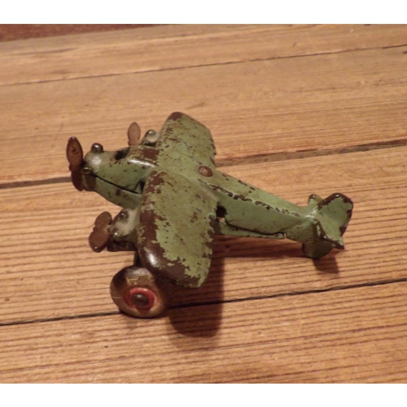 Vintage 1937 Hubley Tri-Motor Airplane 362 Plane 100% Original Cast Iron Arcade